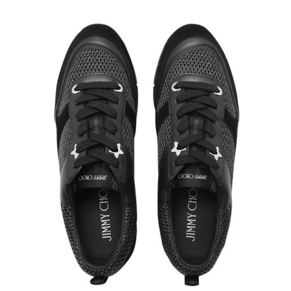 Jimmy Choo Java leather mesh sneakers - Picture 2 of 8